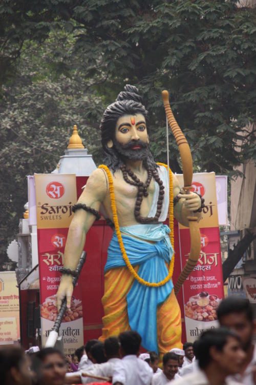 Bhagwan Parshuram Idol in Girgaon New Year Celebration